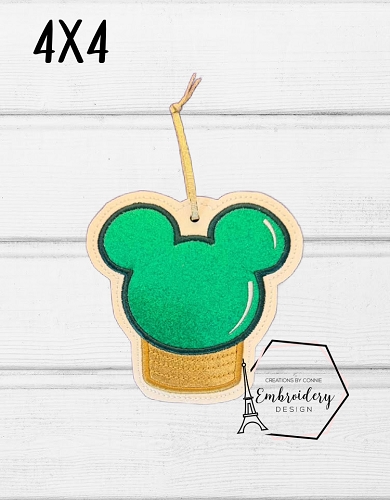 Mouse Light Ornament Embroidery Design - 4x4